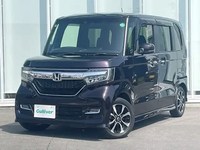 ホンダ Ｎ ＢＯＸ カスタム G L ホンダセンシング 神奈川県 2020(令2)年 2.8万km プレミアムベルベットパープル・パール 純正メモリナビ/ワンセグ/Bluetooth/iPod/CD/DVD/USB/片側パワースライドドア/追従走行付きクルーズコントロール/バックカメラ/ドライブレコーダー/シートヒーター/エアロパーツ（サイド、リアスポイラー）/ビルドインETC/純正アルミホイール/純正フロアマット/LEDヘッドライト/オートライト/レーンキープアシスト/カーテンエアバック/後席カーテン/横滑り防止装置/衝突被害軽減システム