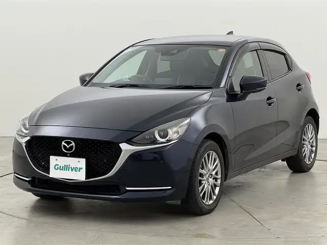 マツダ マツダ２ 15S Lパッケージ 福岡県 2021(令3)年 3.5万km 紺 純正ナビ/フルセグTV/BT　/６速ＭＴ　/ＥＴＣ　/全方位カメラ　/前後ドライブレコーダー　/クルーズコントロール　/衝突被害軽減システム　/レーンキープ　/横滑り防止　/シートヒーター　/ステアリングヒーター/ヘッドアップディスプレイ