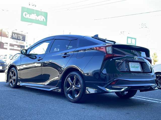 トヨタ プリウス S ツーリングセレ ブラックED 徳島県 2022(令4)年 4.4万km プレシャスブラックパール 純正9型SDナビ　NSZT-Y68T/（ラジオ/フルセグ/DISC/SD/BT）/バックカメラ/クルーズコントロール/合皮シート/モデリスタエアロ/コーナーセンサ/ビルトインETC/LEDヘッドライト/フォグライト/nanoe/ドアバイザー/前席シートヒーター/純正フロアマット/プッシュスタート/取扱説明書/新車時保証書