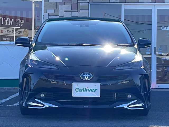 トヨタ プリウス S ツーリングセレ ブラックED 徳島県 2022(令4)年 4.4万km プレシャスブラックパール 純正9型SDナビ　NSZT-Y68T/（ラジオ/フルセグ/DISC/SD/BT）/バックカメラ/クルーズコントロール/合皮シート/モデリスタエアロ/コーナーセンサ/ビルトインETC/LEDヘッドライト/フォグライト/nanoe/ドアバイザー/前席シートヒーター/純正フロアマット/プッシュスタート/取扱説明書/新車時保証書