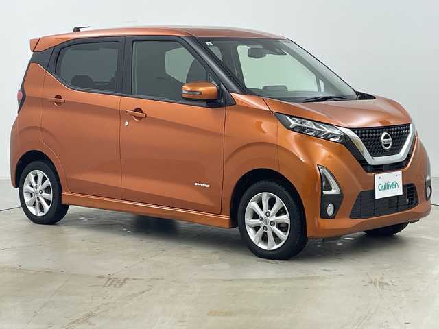 日産 デイズ HWS X プロパイロットED 道央・札幌 2019(令1)年 3.9万km プレミアムサンシャインオレンジ ・4WD/・純正ナビ（MM318D-L）/・CD&DVD&AUX&SD&フルセグTV/・全方位カメラ/・プロパイロット/・エマージェンシーブレーキ/・前席シートヒーター/・ETC/・純正ドラレコ前方（DJ4-D）/・ヒルアシストスタート/・LEDヘッドライト/・オートライト/・オートマチックハイビーム/・プッシュスタート/・スマートキー