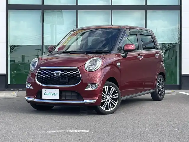 ダイハツ キャスト スタイル G ターボ SAⅡ 和歌山県 2017(平29)年 3.2万km ファイアークォーツレッドM 社外ディスプレイオーディオ/バックカメラ/フルセグTV/衝突軽減ブレーキ/横滑り防止機能/レーダー探知機/純正アルミホイール/ETC/ドライブレコーダー/アイドリングストップ/LEDヘッドライト/オートライト