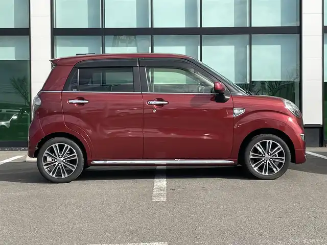 ダイハツ キャスト スタイル G ターボ SAⅡ 和歌山県 2017(平29)年 3.2万km ファイアークォーツレッドM 社外ディスプレイオーディオ/バックカメラ/フルセグTV/衝突軽減ブレーキ/横滑り防止機能/レーダー探知機/純正アルミホイール/ETC/ドライブレコーダー/アイドリングストップ/LEDヘッドライト/オートライト