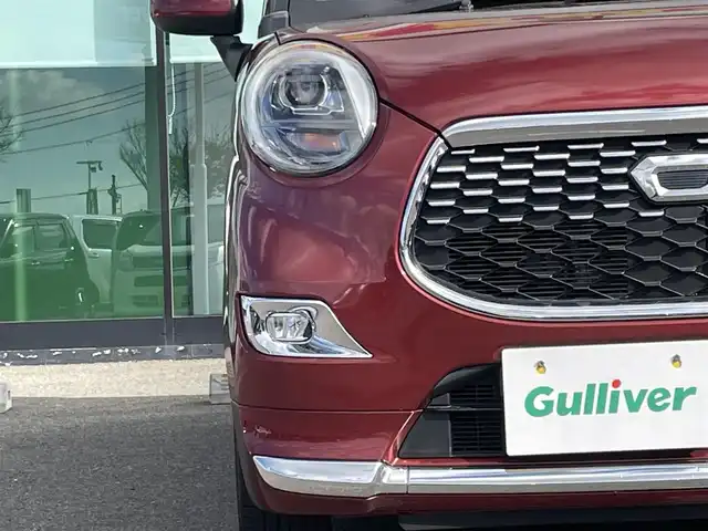 ダイハツ キャスト スタイル G ターボ SAⅡ 和歌山県 2017(平29)年 3.2万km ファイアークォーツレッドM 社外ディスプレイオーディオ/バックカメラ/フルセグTV/衝突軽減ブレーキ/横滑り防止機能/レーダー探知機/純正アルミホイール/ETC/ドライブレコーダー/アイドリングストップ/LEDヘッドライト/オートライト