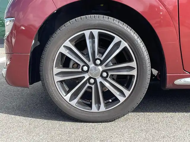 ダイハツ キャスト スタイル G ターボ SAⅡ 和歌山県 2017(平29)年 3.2万km ファイアークォーツレッドM 社外ディスプレイオーディオ/バックカメラ/フルセグTV/衝突軽減ブレーキ/横滑り防止機能/レーダー探知機/純正アルミホイール/ETC/ドライブレコーダー/アイドリングストップ/LEDヘッドライト/オートライト