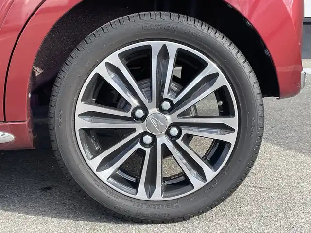 ダイハツ キャスト スタイル G ターボ SAⅡ 和歌山県 2017(平29)年 3.2万km ファイアークォーツレッドM 社外ディスプレイオーディオ/バックカメラ/フルセグTV/衝突軽減ブレーキ/横滑り防止機能/レーダー探知機/純正アルミホイール/ETC/ドライブレコーダー/アイドリングストップ/LEDヘッドライト/オートライト