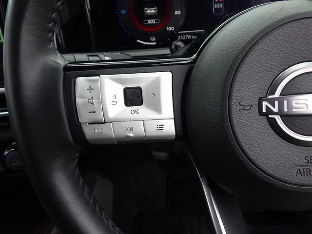 日産 オーラ G レザーエディション 鹿児島県 2022(令4)年 2.4万km ブリリアントシルバー エマージェンシーブレーキ/アイドリングストップ/インテリジェントルームミラー/9インチ純正メモリーナビ/地デジTV/【Bluetooth接続】/アラウンドビューモニター/ドライブレコーダー（DH5-D）/革巻きステアリング/ステアリングスイッチ/ETC/LEDヘッドライト/フォグライト/ウインカーミラー/コーナーセンサー/純正17インチアルミホイル/サイド/カーテンエアバッグ/インテリジェントキー