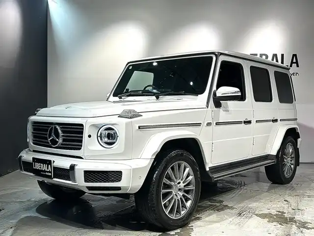 メルセデス・ベンツ ゲレンデヴァーゲン Ｇ４００ｄ AMGライン 道央・札幌 2022(令4)年 2.5万km ポーラホワイト ワンオーナー/AMGライン/・AMGスタイリングパッケージ/ラグジュアリーパッケージ/・ガラススライディングルーフ/・Burmesterサラウンドサウンド/アダプティブダンピングシステム/360°カメラシステム/トラフィックサインアシスト/リアクロストラフィックアラート/レーダーセーフティパッケージ/・アクティブディスタンスアシストディストロニック/・アクティブブレーキアシスト/・アクティブレーンキープアシスト/・ブラインドスポットアシスト/・PRE-SAFE/パークトロニック/マルチビームLEDヘッドライト/アダプティブハイビームアシストぷrス/アンビエントライト(64色)/純正ナビ12.3インチワイドディスプレイ/フルセグTVチューナー(TVキャンセラー付き)/AppleCarPlay/AndroidAuto/レザーシート/シートヒーター(全席)