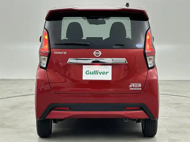 日産 デイズ ハイウェイスターX 福岡県 2021(令3)年 0.9万km スパークリングレッドM 純正９型ナビ（ＢＴ，フルセグＴＶ）　/全方位カメラ　/前後ドライブレコーダー　/コーナーセンサー　/エマージェンシーブレーキ　/レーンキープ　/先行車発進お知らせ　/純正１４インチアルミホイール　/ＬＥＤヘッドライト