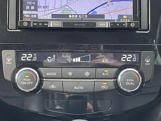 日産 エクストレイル 20X エマージェンシーブレーキ 島根県 2015(平27)年 9.9万km ダイヤモンドブラック エマージェンシーブレーキ/社外ナビ/CD/DVD/DTV/Bluetooth/バックカメラ/カプロンシート/シートヒーター /社外AW付きスタッドレス積込/コーナーセンサー /純正フロアマット/純正ドアバイザー/スマートキー/プッシュスタート /ドライブレコーダー/ビルトインETC/LEDオートライト/電動格納ミラー