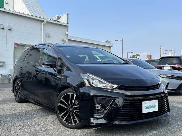 トヨタ プリウス α S ツーリングセレクション G’s 兵庫県 2017(平29)年 5万km アティチュードブラックマイカ ・純正メモリーナビ/・地デジ/DVD/BT/・バックカメラ/・ビルトインETC/・ステアリングリモコン/・ハーフレザーシート/・純正18インチAW/・スマートキー/・デジタルミラー型ドライブレコーダー前後/・オートLEDヘッドランプ/・LEDフォグランプ/・LED BEAM