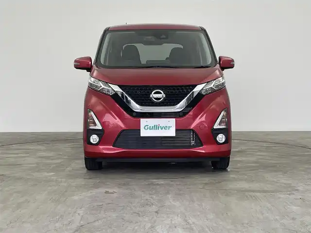 日産 デイズ ハイウェイスターX 群馬県 2019(令1)年 3.5万km スパークリングレッドM 衝突軽減　全方位カメラ　純正ナビ　前後コーナーセンサー　前後ドライブレコーダー　ＬＥＤヘッドライト　純正１４インチアルミホイール　ＥＴＣ　アイドリングストップ　禁煙車
