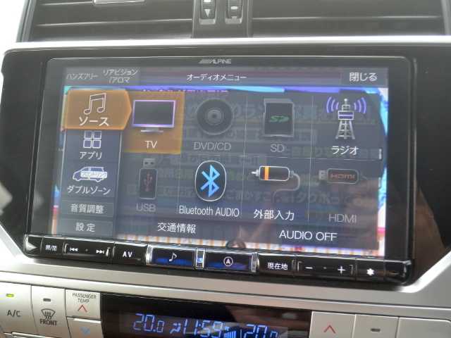 トヨタ ランドクルーザー プラド TX-L 70thアニバーサリーLTD 宮城県 2022(令4)年 5.8万km ブラック /　1オーナー/　ALPINE9型ナビ(ビッグX)/　フルセグTV/　Bluetooth/　バックカメラ/　レザーシート/　シートヒーター/　エアコンシート/　電動シート/　ルーフレール/　LEDヘッドライト/　LEDフォグランプ/　特別仕様専用18インチAW/　TOYOTA Safety Sense/　・プリクラッシュセーフティ/　・レーンディパーチャーアラート/　・オートマチックハイビーム/　・レーダークルーズコントロール/　・ロードサインアシスト/　インテリジェントクリアランスソナー/　先行車発進告知機能/　スマートキー/　フロアマット/　ドアバイザー