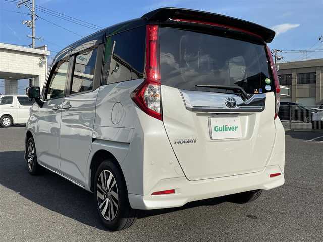 トヨタ ルーミー カスタムG 広島県 2019(令1)年 6万km ブラックマイカメタリック/パールホワイト2トーン パール×ブラックツートン/4WD/ワンオーナー/純正9インチナビ/（CD/DVD/フルセグTV/Bluetooth）/バックカメラ/両側パワースライドドア/シートヒーター/衝突被害軽減ブレーキ/オートマチックハイビーム/クルーズコントロール/コーナーセンサー/純正14インチAW/LEDヘッドライト/ステアリングスイッチ/スペアキー
