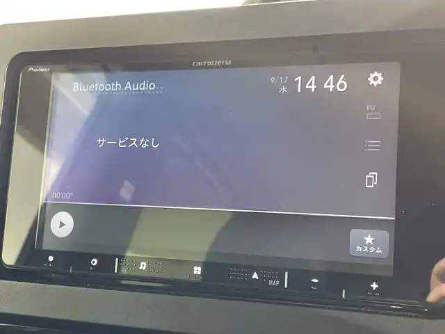 ダイハツ タント カスタム RS 福岡県 2025(令7)年 0.4万km ブラックマイカメタリック/シャイニングホワイトパール 禁煙車/社外メモリナビ/・AM/FM/BT/フルセグTV/・バックモニター/スマートアシスト/両側パワースライドドア/ハーフレザーシート/・シートヒーター（D/N）/電子パーキング/・ブレーキホールド/革巻きステアリング/・ステアリングリモコン/・パドルシフト/LEDヘッドライト/・オートライト/・フォグランプ/ETC/後席シェード/純正ラバーマット/純正15インチアルミホイール