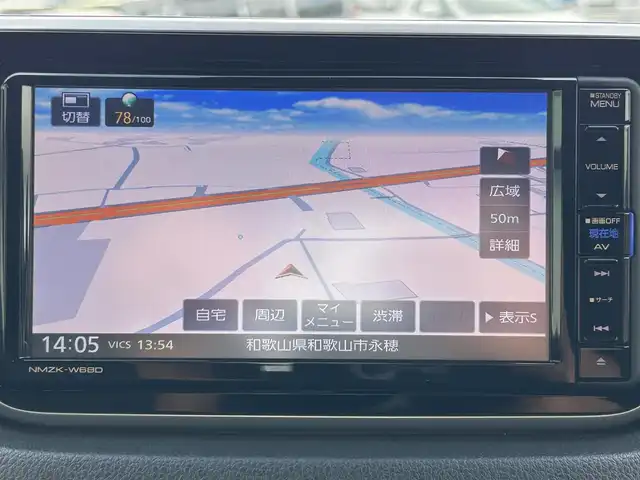 ダイハツ ムーヴ カスタム RS ハイパー SAⅢ 和歌山県 2018(平30)年 6.8万km パールホワイトⅢ 純正7インチナビ（NMZK-W６８D)/フルセグTV/BT/CD/DVD/衝突軽減ブレーキ/オートライト/後方コーナーセンサー/前後ドラレコ/シートヒーター/ハーフレザーシート/LEDヘッドライト/フォグランプ/純正アルミ/純正フロアマット