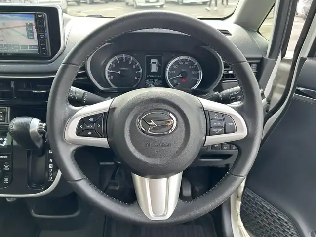 ダイハツ ムーヴ カスタム RS ハイパー SAⅢ 和歌山県 2018(平30)年 6.8万km パールホワイトⅢ 純正7インチナビ（NMZK-W６８D)/フルセグTV/BT/CD/DVD/衝突軽減ブレーキ/オートライト/後方コーナーセンサー/前後ドラレコ/シートヒーター/ハーフレザーシート/LEDヘッドライト/フォグランプ/純正アルミ/純正フロアマット