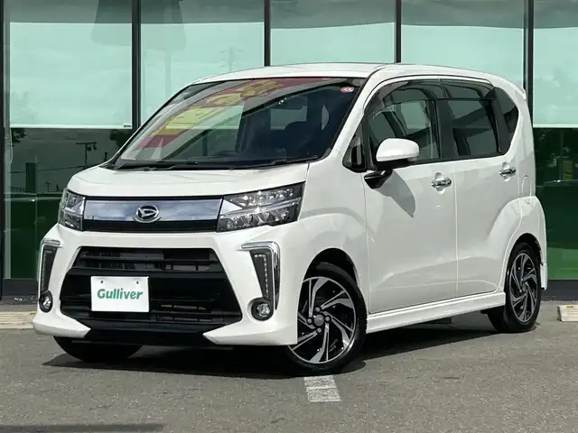 ダイハツ ムーヴ カスタム RS ハイパー SAⅢ 和歌山県 2018(平30)年 6.8万km パールホワイトⅢ 純正7インチナビ（NMZK-W６８D)/フルセグTV/BT/CD/DVD/衝突軽減ブレーキ/オートライト/後方コーナーセンサー/前後ドラレコ/シートヒーター/ハーフレザーシート/LEDヘッドライト/フォグランプ/純正アルミ/純正フロアマット