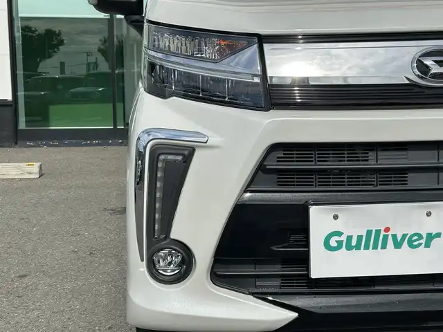 ダイハツ ムーヴ カスタム RS ハイパー SAⅢ 和歌山県 2018(平30)年 6.8万km パールホワイトⅢ 純正7インチナビ（NMZK-W６８D)/フルセグTV/BT/CD/DVD/衝突軽減ブレーキ/オートライト/後方コーナーセンサー/前後ドラレコ/シートヒーター/ハーフレザーシート/LEDヘッドライト/フォグランプ/純正アルミ/純正フロアマット