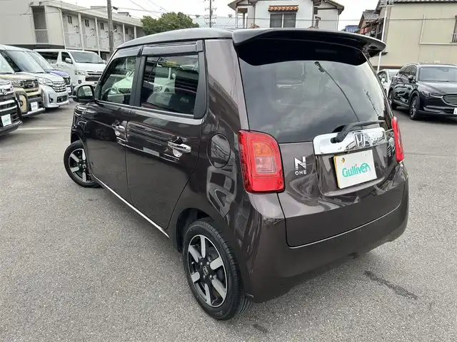 ホンダ Ｎ ＯＮＥ G ローダウン 愛知県 2015(平27)年 8.5万km パープルⅡ スマートキー/プッシュスタート/純正ナビ/TV/BT/バックカメラ/ビルトインETC/純正14インチAW/オートライト/HIDヘッドライト/ステアリングスイッチ/純正フロアマット/取説、保証書/スペアキー
