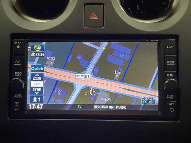 日産 ノート X 愛知県 2019(平31)年 2.5万km ブリリアントシルバー /禁煙/ワンオーナー//ディーラー整備記録簿R1.2.3.4.5.7//純正ナビ/フルセグ/BT//ETC//アイドリングストップ//車線逸脱防止機能//エンジンブレーキ//コーナーセンサー//プッシュスタート/スマートキー//電動格納ウィンカーミラー//ヘッドライトレベライザー//シートリフター//純正フロアマット//純正ドアバイザー//保証書