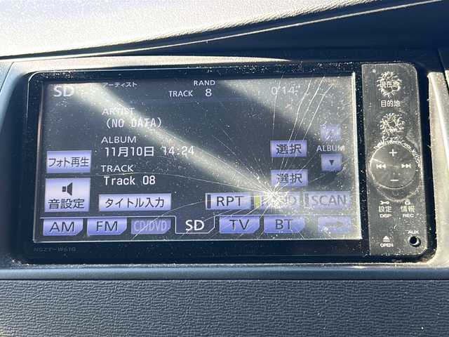 トヨタ アイシス プラタナ 京都府 2011(平23)年 18.5万km ブラック フルセグテレビ/バックカメラ/ETC/片側パワースライドドア/プッシュスタート