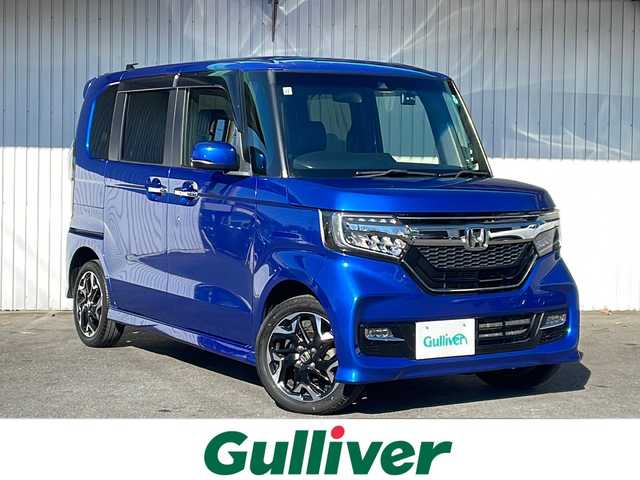 ホンダ Ｎ ＢＯＸ カスタム G L ターボ ホンダセンシング 長野県 2017(平29)年 9.5万km ブリリアントスポーティブルーメタリック2トーン ４ＷＤ/ターボ/ホンダセンシング/純正メモリナビＴＶ/ＥＴＣ/前後ドライブレコーダー/両側パワースライドドア/シートヒーター/純正15インチアルミ/保証書・取説/スぺアキ―