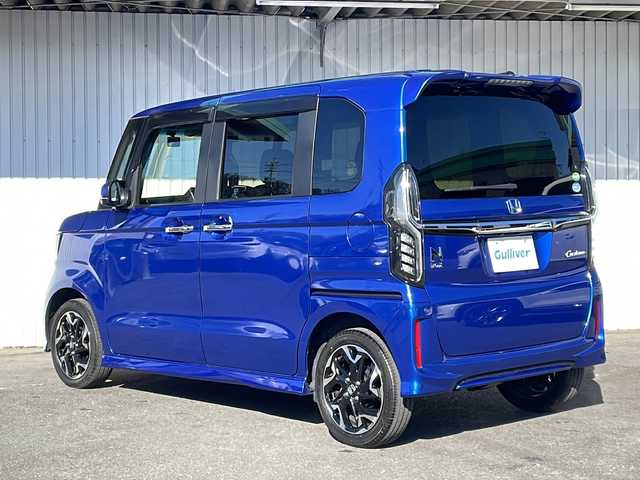 ホンダ Ｎ ＢＯＸ カスタム G L ターボ ホンダセンシング 長野県 2017(平29)年 9.5万km ブリリアントスポーティブルーメタリック2トーン ４ＷＤ/ターボ/ホンダセンシング/純正メモリナビＴＶ/ＥＴＣ/前後ドライブレコーダー/両側パワースライドドア/シートヒーター/純正15インチアルミ/保証書・取説/スぺアキ―