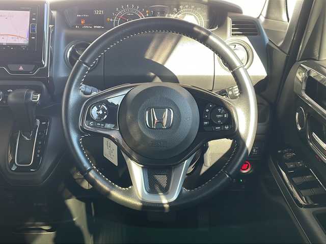 ホンダ Ｎ ＢＯＸ カスタム G L ターボ ホンダセンシング 長野県 2017(平29)年 9.5万km ブリリアントスポーティブルーメタリック2トーン ４ＷＤ/ターボ/ホンダセンシング/純正メモリナビＴＶ/ＥＴＣ/前後ドライブレコーダー/両側パワースライドドア/シートヒーター/純正15インチアルミ/保証書・取説/スぺアキ―