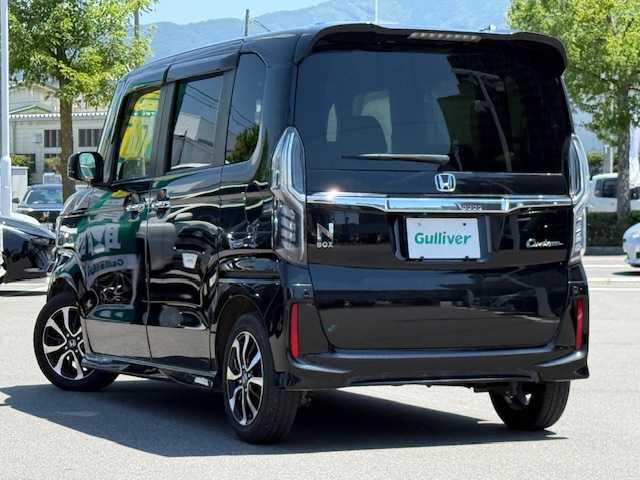 ホンダ Ｎ ＢＯＸ カスタム G L ホンダセンシング 長野県 2017(平29)年 3.9万km クリスタルブラックパール Honda　SENSING/・衝突軽減ブレーキ〈CMBS〉/・誤発進抑制機能/・後方誤発進抑制機能/・歩行者事故低減ステアリング/・路外逸脱抑制機能/・アダプティブクルーズコントロール/・車線維持支援システム/・オートハイビーム/・先行車発進お知らせ機能/・標識認識機能/純正メモリナビ（VXM-184Ci）/CD/Bluetooth/SD/USB/バックカメラ/前後ドライブレコーダー/左側パワースライドドア/LEDヘッドライト/保証書