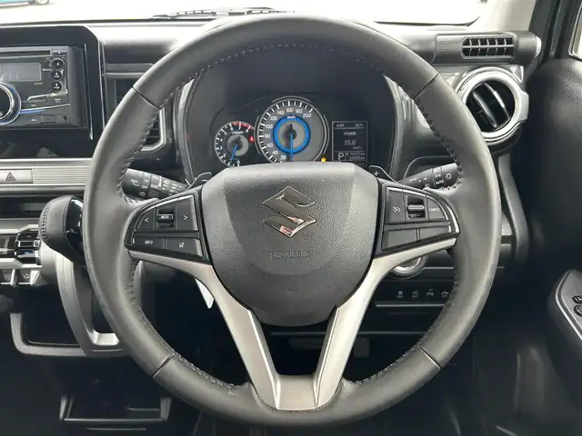 スズキ クロスビー HYBRID MZ 兵庫県 2018(平30)年 5.5万km ミネラルグレーM クルーズコントロール/clarionオーディオ/CDラジオデッキ/純正フロアマット/スマートキー/パドルシフト/デュアルセンサーブレーキシステム/アイドリングストップ/横滑り防止/革巻きステアリング/フォグランプ/ウィンカーミラー/車線逸脱警報装置/コーナーセンサー