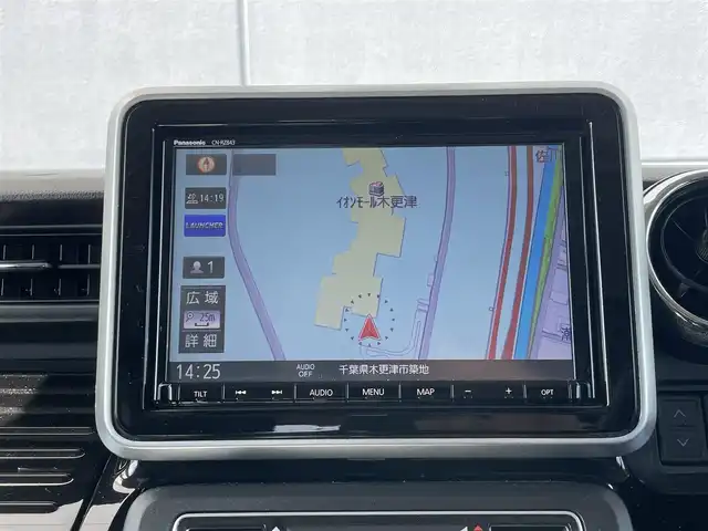 スズキ スペーシア カスタム HYBRID XS 宮崎県 2019(平31)年 4.9万km アクティブイエロー 社外9インチナビ/全方位カメラ/DVD再生機能/Bluetooth/両側パワースライドドア/レーンキープアシスト/コーナーセンサー/LEDヘッドライト/D席シートヒーター/HUD/オートライト/フォグランプ/アイドリングストップ/ETC