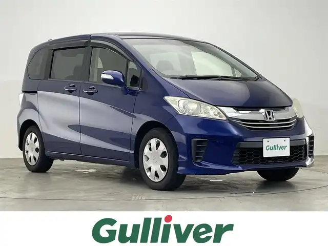 ホンダ フリード G ジャストセレクション 滋賀県 2014(平26)年 11.3万km コバルトブルーパール 純正インターナビ/　・VXM-145VSi/  ・Bluetooth/CD/DVD/バックカメラ/片側パワースライドドア/横滑り防止装置/ウィンカーミラー/スマートキー/ETC