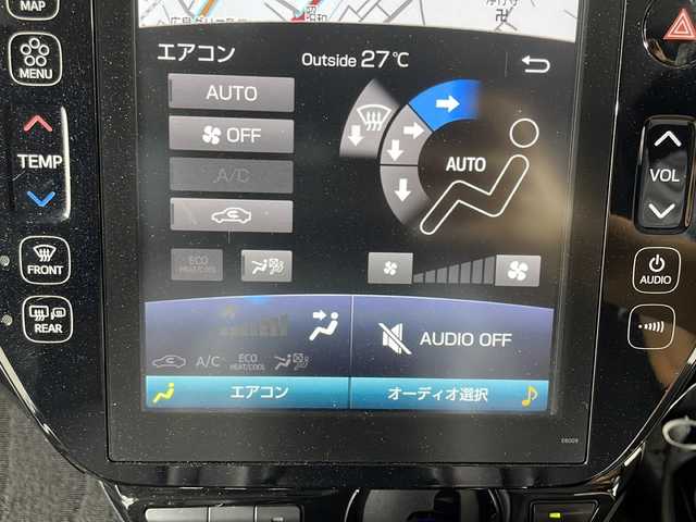 トヨタ プリウス A ツーリングセレクション 広島県 2019(平31)年 6.7万km ホワイトパールクリスタルシャイン 衝突被害軽減システム/レーンキープアシスト/純正１１．６インチナビ　/フルセグTV/Bluetooth/USB/AUX/iPod/バックカメラ　/ブラインドスポットモニター　/ヘッドアップディスプレイ　/幾何学調ルーフフィルム　/レザーシート　/シートヒーター/パワーシート　/ＥＴＣ２．０　/前後コーナーセンサー/純正17インチアルミホイール/純正フロアマット/盗難防止装置/横滑り防止装置/LEDヘッドライト/オートライト/オートマチックハイビーム/スマートキー/スペアキー