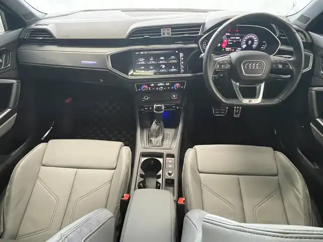 アウディ Ｑ３ SB 35TDIクワトロ Sライン 静岡県 2020(令2)年 2.1万km グレイシアホワイトメタリック ワンオーナー /サンルーフ /パーシャルレザーシートグレー革 シートヒーター /プラスパッケージ/ベーシックパッケージ/アシスタンスパッケージ/テクノロジーパッケージ/Bang &Olufsen3Dサウンド/MMIナビゲーションBluetooth USB/全方位カメラ/アダプティブドライブアシスト/アンビエントライト /ブラックエンブレム/前後ドライブレコーダー/DSRCETC