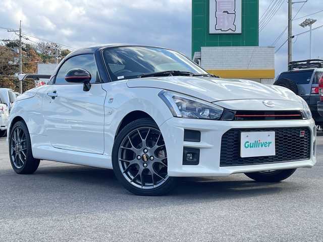 トヨタ コペン GRスポーツ 山口県 2022(令4)年 1.8万km パールホワイトⅢ ケンウッドSDナビ/　DTV/BT/DVD/iPod/HDMI/【MDV-S709W】/前席シートヒーター/バックカメラ/アイドリングストップ/ケンウッドドライブレコーダー前後/【DRV-MR480D】/社外リアウイング/社外16インチアルミ/純正ETC/プッシュスタート/スマートキー