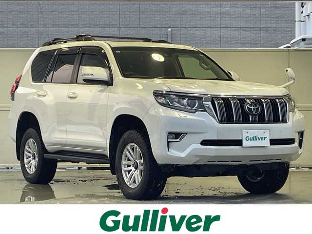 トヨタ ランドクルーザー プラド TX Lパッケージ 秋田県 2021(令3)年 4万km ホワイトパールクリスタルシャイン ・禁煙車両/・４WD/・純正ナビ/・フルセグTV（CD・DVD再生可）/・Bluetooth/・バックカメラ/・サンルーフ/・前席パワーシート/・前席シートヒーター/・レザーシート/・ETC/・追従式クルーズコントロール/・前後コーナーセンサー/・夏タイヤ積込み