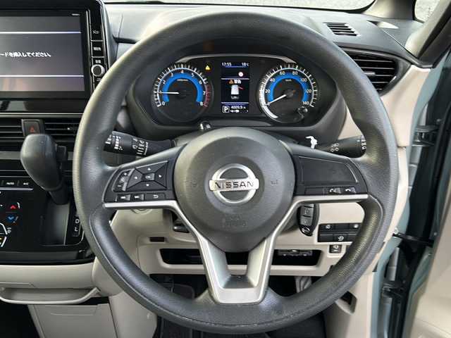 日産 ルークス X 千葉県 2020(令2)年 5.4万km ソーダブルーM ソーダブルーカラー　９インチナビＭＭ３２０Ｄ－Ｌ　全方位カメラ　全方位カメラ内蔵ミラー　ハンズフリーオートスライドドア　パワースライドドア　ドラレコ　ＥＴＣ　オートライト　エマブレ 先行車発信お知らせ