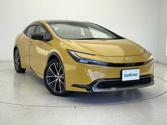 トヨタ プリウス Z 千葉県 2023(令5)年 1.3万km 黄 禁煙車/トヨタセーフティセンス/プリクラッシュブレーキ/レーンアシスト/オートハイビーム/ブラインドスポットモニター/レーダークルーズコントロール/サンルーフ/全方位カメラ/ワイヤレス充電/純正ディスプレイナビ/BT/USB/carplay/フルセグTV/ETC2.0 /デジタルインナーミラー/レザーシート/パワーシート・シートメモリー/シートヒーター・エアシート/ハンドルヒーター/スマートキー/プッシュスタート/ウインカーミラー/ドアバイザー/純正19インチアルミ