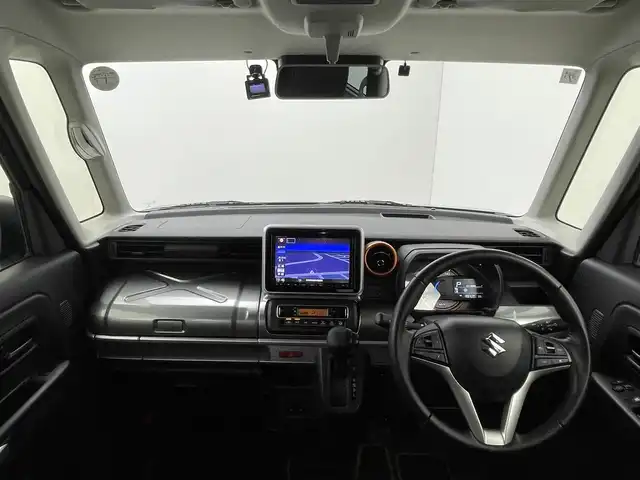スズキ スペーシア ギア HYBRID XZ 群馬県 2021(令3)年 2.9万km デニムブルー ガンメタリック 2トーン 禁煙車　純正８型ナビ　全方位カメラ　両側パワスラ　デュアルサポート　アダクティブクルーズコントロール　ＬＫＡ　ＥＴＣ　オートマチックハイビーム　衝突軽減システム　シートヒーター　アイドリングストップ