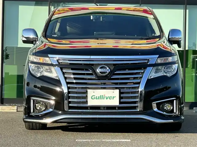 日産 エルグランド 250ハイウェイスターS 和歌山県 2016(平28)年 6.9万km ファントムブラック ALIPINE11インチフローティングナビ/フルセグTV/Bluetooth/CD/DVD/バックカメラ/ETC/デジタルインナーミラー/ドライブレコーダー/ALPINEフリップダウンモニター/ALIPINEツィーター/レーダー探知機/タイヤ空気圧センサー/TEIN（EDFC付）車高調/本革木目ステアリング/クルーズコントロール/ステアリングスイッチ/両側パワースライドドア/HIDヘッドライト/フォグランプ/オートライト/社外20インチAW/Rドアサンシェード/ドアバイザー/プッシュスタート/スマートキー