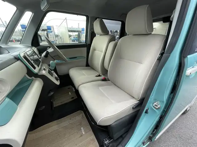 ダイハツ ムーヴ キャンバス G ホワイトアクセント リミテッド SAⅢ 滋賀県 2020(令2)年 3.7万km ファインミントメタリック 純正8インチナビ/両側電動スライドドア/レーンキープアシスト/横滑り防止装置/全方位カメラ/衝突軽減装置/アイドリングストップ/ドライブレコーダー/ETC/ステアリングスイッチ/LEDヘッドライト/電動格納ミラー/プッシュスタート