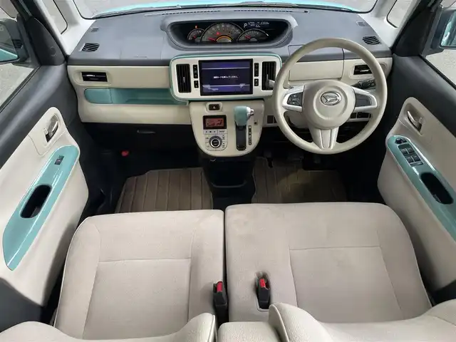 ダイハツ ムーヴ キャンバス G ホワイトアクセント リミテッド SAⅢ 滋賀県 2020(令2)年 3.7万km ファインミントメタリック 純正8インチナビ/両側電動スライドドア/レーンキープアシスト/横滑り防止装置/全方位カメラ/衝突軽減装置/アイドリングストップ/ドライブレコーダー/ETC/ステアリングスイッチ/LEDヘッドライト/電動格納ミラー/プッシュスタート