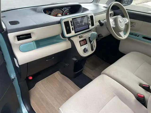 ダイハツ ムーヴ キャンバス G ホワイトアクセント リミテッド SAⅢ 滋賀県 2020(令2)年 3.7万km ファインミントメタリック 純正8インチナビ/両側電動スライドドア/レーンキープアシスト/横滑り防止装置/全方位カメラ/衝突軽減装置/アイドリングストップ/ドライブレコーダー/ETC/ステアリングスイッチ/LEDヘッドライト/電動格納ミラー/プッシュスタート