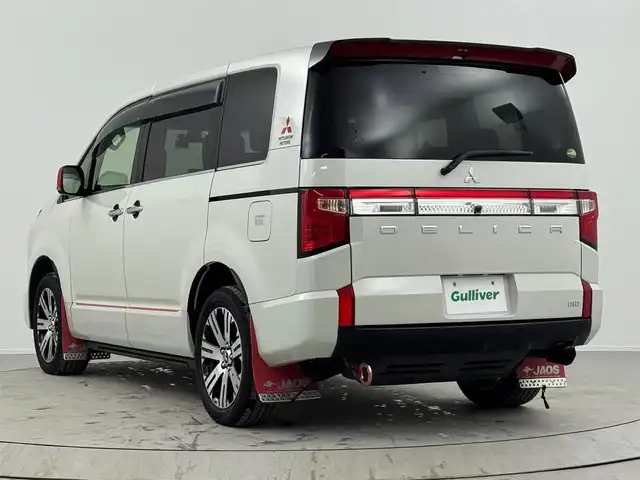 三菱 デリカＤ：５ P 熊本県 2020(令2)年 5.7万km ウォームホワイトパール 禁煙車/衝突被害軽減ブレーキ/社外11型フローティングナビTV/（アルパイン/XF11NX/CD/DVD/Bluetooth/フルセグTV)/社外バックカメラ/社外前後ドライブレコーダー/社外ETC/社外JAOSマッドガード/純正ラリーアート/リアスポイラー/純正エンジンスターター/純正ドアハンドルイルミ/純正LEDオートライト/純正LEDフォグ/純正18インチアルミ/純正フロアマット/両側電動スライドドア/パワーバックドア/アダプティブクルーズコントロール/レーンディパーチャーアラート/ブラインドスポットモニター/クリアランスソナー/電子パーキング/オートホールド/運転席パワーシート/前席シートヒーター/パドルシフト/オートエアコン/リアヒーター/本革巻ハンドル/オートステップ/スマートキー/プッシュエンジンスタート/新車時保証書/取扱い説明書