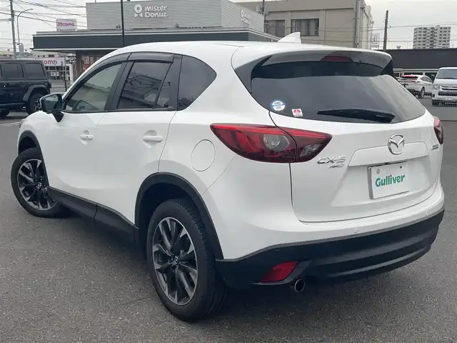 マツダ ＣＸ－５ 25S Lパッケージ 広島県 2015(平27)年 2.5万km クリスタルホワイトパールマイカ ワンオーナー/メモリナビ/（Bluetooth/USB/CD/DVD/AUX）/バックカメラ/アイドリングストップ/クルーズコントロール（追従有）/ドアバイザー/プッシュスタート/ビルドインETC/LEDヘッドライト/衝突軽減ブレーキ/レーンキープアシスト