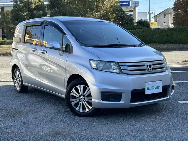 ホンダ フリード スパイク GL 神奈川県 2012(平24)年 8.7万km アラバスターシルバーメタリック ジャストセレクション/HDDインターナビ/・ワンセグTV/CD/MSV/DVD再生可/バックカメラ/ビルトインETC/両側パワースライドドア/クルーズコントロール/純正15インチAW/HIDヘッドライト/スマートキー/横滑り防止装置/ドアバイザー/純正フロアマット/保証書/取扱説明書/スペアキー×1