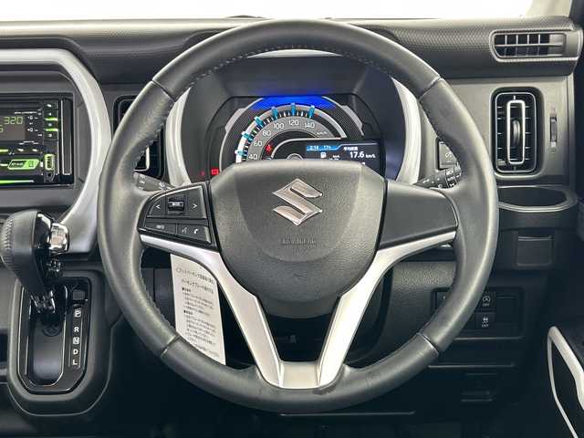 スズキ ハスラー HYBRID X 三重県 2021(令3)年 4.2万km ブルーイッシュブラックパール3 /禁煙車//ドラレコ　//シートヒーター　//ＬＥＤヘッドライト //レーダーブレーキサポート //レーンキープアシスト //スマートキー //本革ステアリング //ステアリングスイッチ