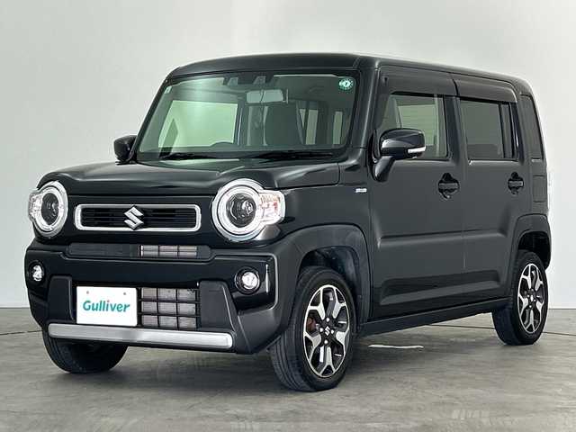 スズキ ハスラー HYBRID X 三重県 2021(令3)年 4.2万km ブルーイッシュブラックパール3 /禁煙車//ドラレコ　//シートヒーター　//ＬＥＤヘッドライト //レーダーブレーキサポート //レーンキープアシスト //スマートキー //本革ステアリング //ステアリングスイッチ
