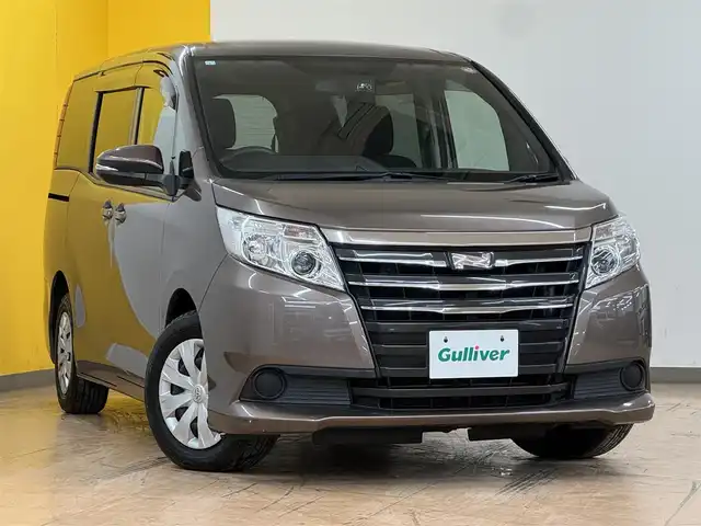 トヨタ ノア X 群馬県 2015(平27)年 7.4万km ダークシェリーマイカM 純正9インチナビ/　フルセグ/BT/CD/DVD/SD/バックカメラ/フリップダウンモニター/両側パワースライドドア/ビルトインETC/ドライブレコーダー/アイドリングストップ/LEDヘッドライト/オートライト/左右独立温度調整オートエアコン/スマートキー/プッシュスタート